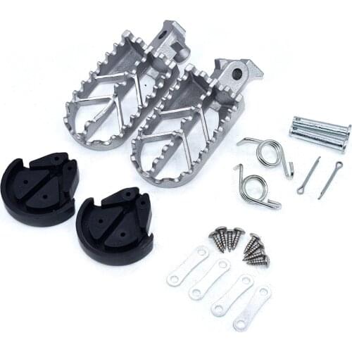 Stainless Steel Motorcycle Footpegs Foot Pegs Rest For Pit Dirt Motor Bike Pitster Pro XR50 CRF50 CRF70 SSR Thumpstar Motocross