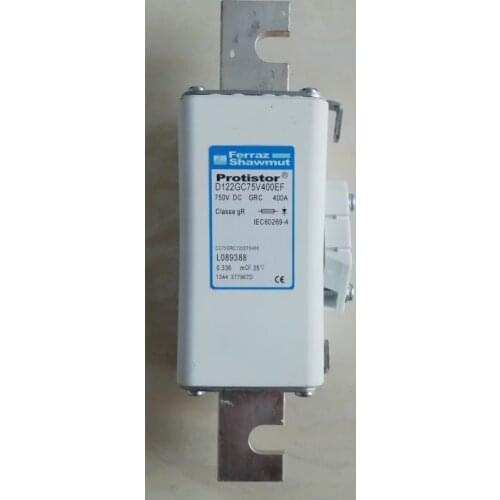 Fuses: D122GC75V400EF 750VDC GRC 400A CC 7,5 GRC 122 EF 0400 L089388 / D122GC75V450EF P220951 / D122GC75V500EF Q220952 aR