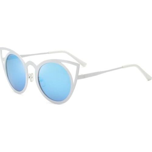 Cat eye Sunglasses Women Vintage Metal Glasses For Women Mirror Retro Lunette De Soleil Femme UV400 cat eye sun glasses