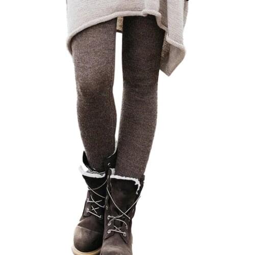 Fall Hot Knitted Leggings Fashion Casual Comfort Skinny Ladies Pants Legging Elegant Slim New Solid Color Women Female Trousers