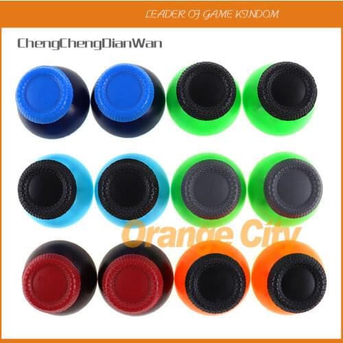 2pcs/lot 3D Analog Cap Cover Joystick Stick Thumbstick cap For PlayStation PS5 Controller Mushroom Cap double color cap