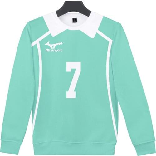 Anime Haikyuu Cosplay Costume Aoba Johsai High School Volleyball Club Oikawa Tooru 3D Hoodie Men Crewneck Sweatshirt Streetwear