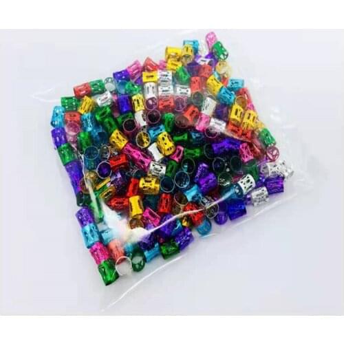 500pcs Fashion Aluminum Tube Dirty Braid Ring Diy Jewelry Findings Hair Accessoriess Hair Extension Buckle Dirty Braid Hair Ring