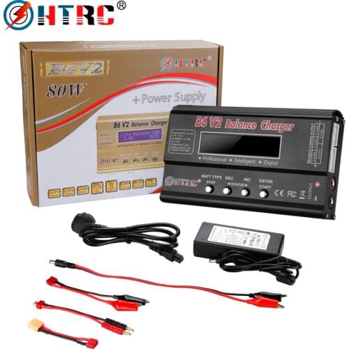 HTRC Imax B6 V2 Balance Charger 80W Professional Digital Discharger For LiHV LiIonLiFe NiCd NiMH PB Battery LiPo Charger