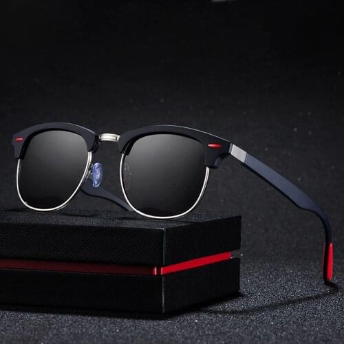 RILIXES Brand Designer Fashion Unisex Polarized Sun Glasses Coating Mirror Sunglasses Round Male Eyewear For MenWomen with bag