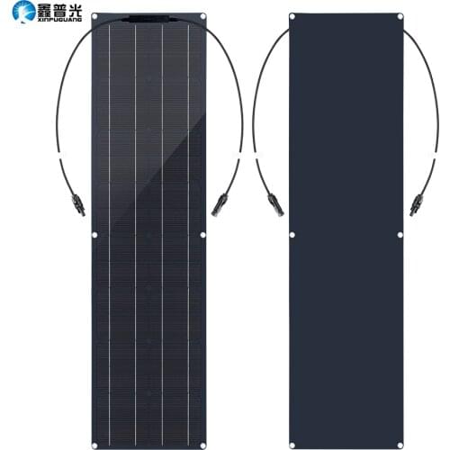 50 Watt Flexible Solar Panel 12V 100W Monocrystalline Panel Solar System Lightweight Placa Solar For Camping Boat RV Home Roof