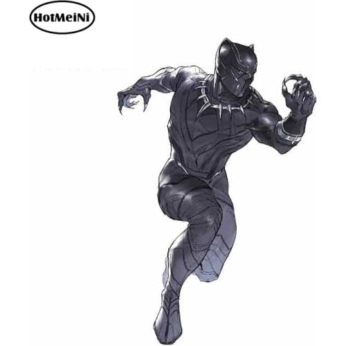 HotMeiNi 13cm x 8.4cm for Black Panther Funny Car Stickers Cartoon Personality Trunk Windows Windshield Laptop Marvel Decals