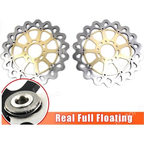 2PCS CNC Floating Disk Brake Rotor Disc For Suzuki GSXR 1300 Hayabusa 1999 2000 2001 2002 2003 2004 2005 2006 2007 GSX1300R