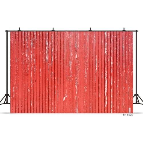 Red Vinyl Photography Backdrops For Newborn Baby Food Pet Photocall Wood Board Wooden Floor Plank Theme Photo Studio Background