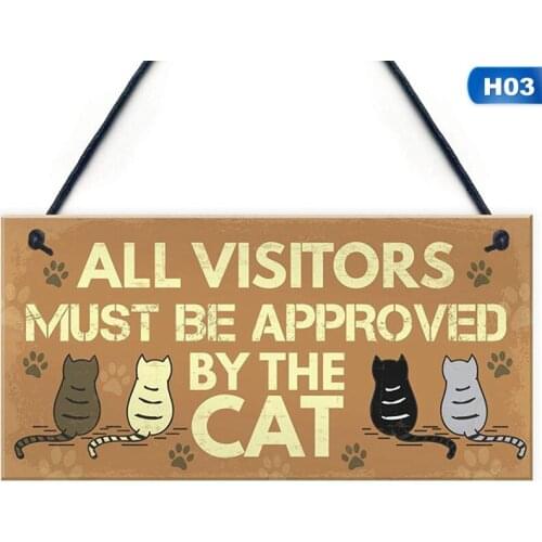 Creative Wooden Friendship Cat Pet Tag Engraved Cat Life Is Better With Cats Tag Inspirational Pet Tags For Cat Lovers Gifts