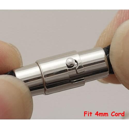 Fit 3,4,5,6,7,8,10mm Round Cord Copper Magnetic Double Insurance Clasps For Bracelet Necklace DIY Making Buckle Connector 10pcs
