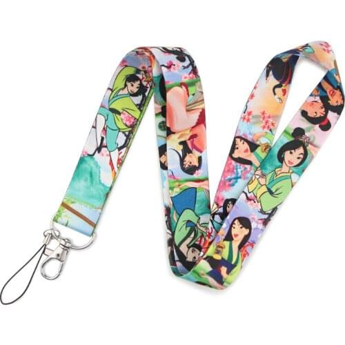 Hot Sales 1 Piece High Quality Chinese Style Cartoon Mobile Phone Strap Exhibition ID Card Holder Neck Lanyard Key Chains Strap