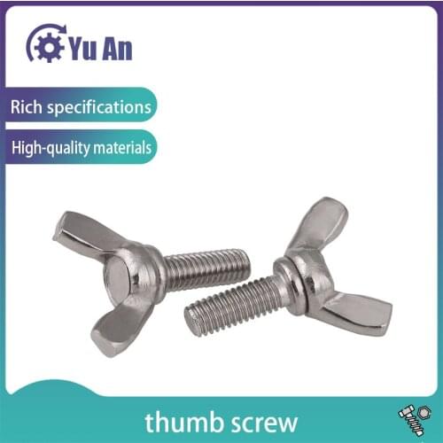 M4 M5 M6 M8 316 Stainless Steel Butterfly Screw \ Butterfly Sheep Angle Screw \ Yuanbao Hand Screw \ Butterfly Bolt 5PCS
