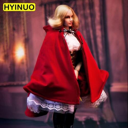 1/6 Scale Female Sexy Little Red Riding Hood Women Girl Gothic Lolita Clothes Clothing Set For12"Action Figure Female Dolls Body