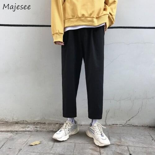 Men Pants Spring Autumn Male Trousers Mens Sweatpants Track Loose All-match Korean Trendy Ulzzang Chic Streetwear Casual Daily