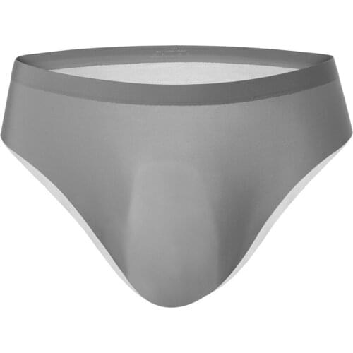 Mens Sexy Panties Crotch Panties Seamless Ice Silk 3d Panties Briefs Underpants Breathable Briefs With A Hole Fiber Accessories