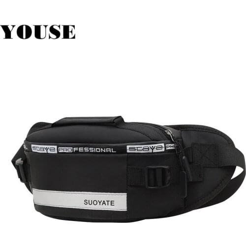Chest Bag for Men Shoulder Purse Male Fanny Pack Casual Motorcycle Sling Traveling Waterproof Messenger Sports Military Running