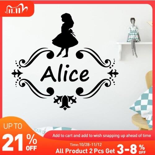 Custom Name Wall Stickers Mural Art Home Decor For Kids Room Living Room Bedroom Removable Decor Wall Decals muursticker