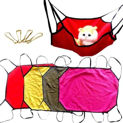New Hanging Cat Hammock Pet Supplies Cat Sleeping Bag Pet Cat Cage Breathable Double-sided Available Warm Cat Bed Mat