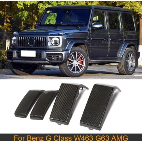 Carbon Fiber Car Front Rear Bumper Splitters Trim Guard For Mercedes-Benz G Class W463 G63 AMG 2019 Bumper Decoration