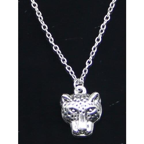 New Fashion Necklace 19x15mm panther leopard head Pendants Short Long Women Men Colar Gift Jewelry Choker