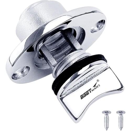 25mm Marine Boat Drain Plug Yacht Kayak Kit With 2Screws Stainless Steel Durable