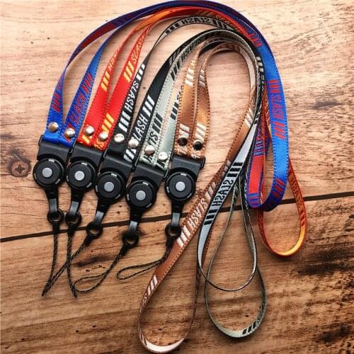 Lanyards Neck Phone Strap For ID Pass Card Badge ID Badge Phone Neck Phone Straps with Keyring For Smart Cellphone ID Card