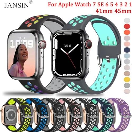 Strap For Apple Watch 5 Band 40mm 44mm Silicone Sport Bracelet Correa For Apple Watch Band 42mm 40mm Watchband iWatch 6 SE 4 3 2