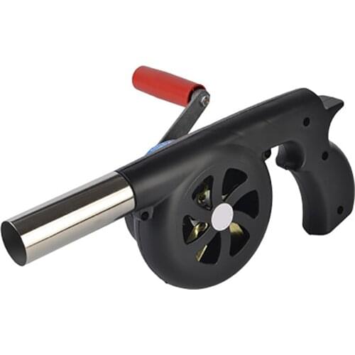 Outdoor BBQ Hand Crank Blower Barbecue Picnic Camping Fire Burning Gadgets Kitchen Cooking Fan Air Blowers