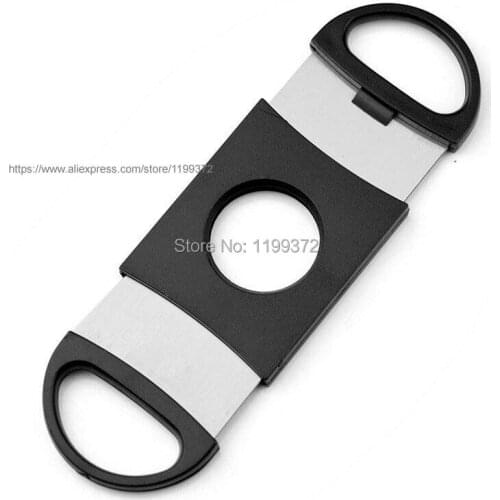 500pcs High Quality Double Two 2 Blade Stainless Steel Cigar Cutter Scissor Scissors Cutters Plastic Handle Pocket