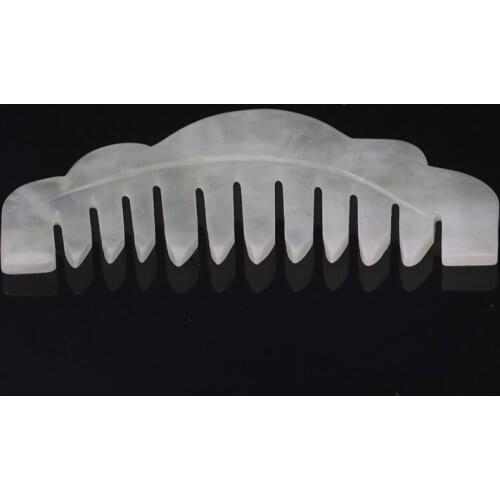 1Pc Head Therapy Trigger Point Treatment Traditional Chinese Nature Jade Comb Massage Spa Acupuncture On Head