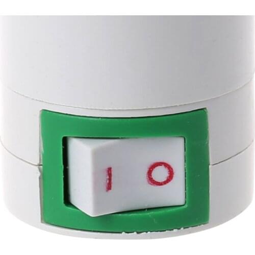1X E27 Light Socket To US Plug Holder Adapter Converter ON/OFF For Bulb Lamp