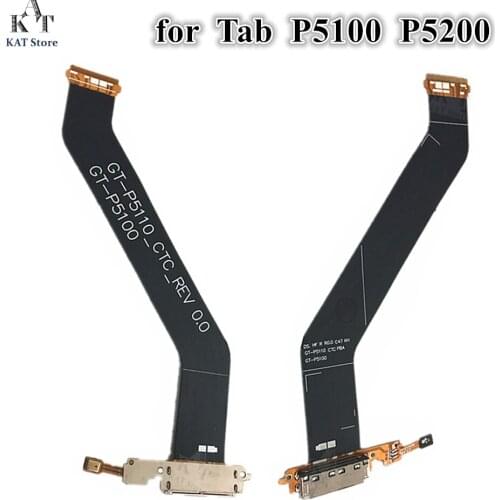 5Pcs Repair Part for Samsung Galaxy Tab 2 10.1 GT-P5110 P5100 P5200 P5210 T530 Charge Charging Port Mic Connector Flex Cable