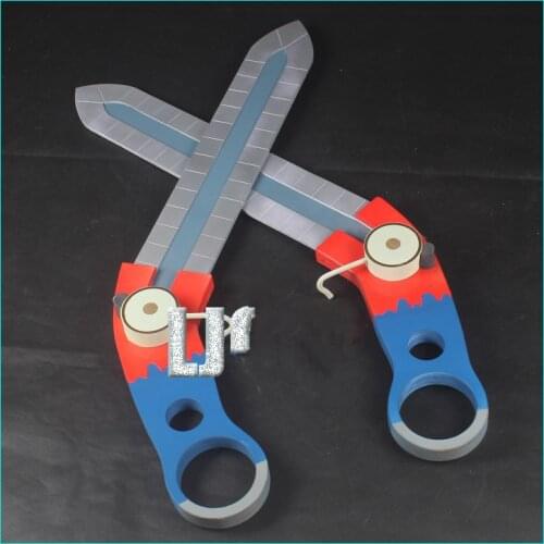 Anime Wonder Egg Priority Kawai Rika Cosplay Cutter Sword Replica Weapon Utility Knife Scissorss Props for Halloween Fancy Party