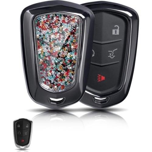 Car Remote Smart Key Case Cover For Cadillac XT4 XT5 XT6 XTS ATSL shell CT6 ESV SRX STS ELR Crystal Diamond Shell Car Accessorie