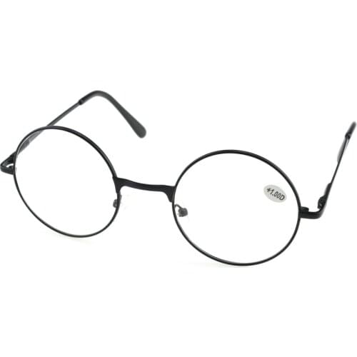 = CLARA VIDA = Classic vintage Retro round spring legs HD Super light men women reading glasses +1.0 +1.5 +2.0 +2.5 +3 +3.5 +4