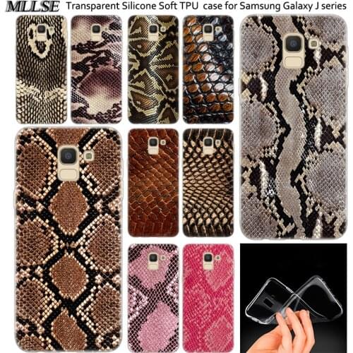 Colorful leather snake texture Silicone Case For Samsung Galaxy J2Pro J4 J6 J8 2018 J3 J5 J7 2016 2017EU Prime CORE Plus Cover