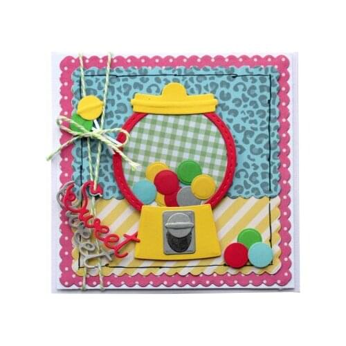 JMCRAFT Round Game Machine Metal Cutting Dies DIY Scrapbook Handmade Paper Craft Metal Steel Template Dies