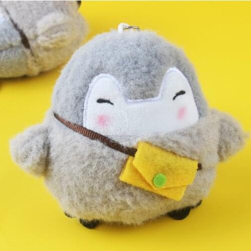 Positive energy doll schoolbag pendant Penguin car key ring female creativity cute plush doll Pendant
