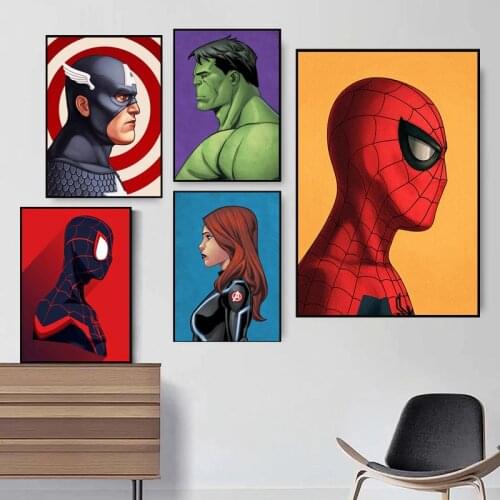 Marvel Superhero Comic Avengers Canvas Painting Prints and Posters Wall Art Pictures for Kids Room Home Decoration Cuadros