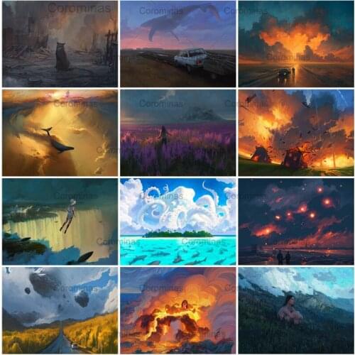 Abstract Oil Style Diamond Painting Anime Creative Full Drill Mosaic Rhinestones Embroidery Kit Cross Stitch Diy Home Decor Gift