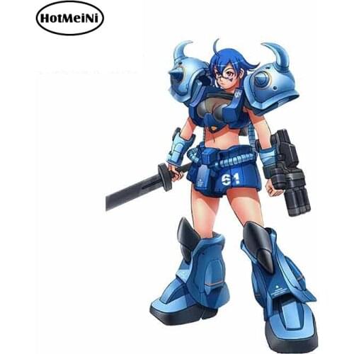 HotMeiNi 13cm x 8.8cm For Anime Gundam Funny Car Stickers Occlusion Scratch Car Accessories Personality 3D DIY Decal