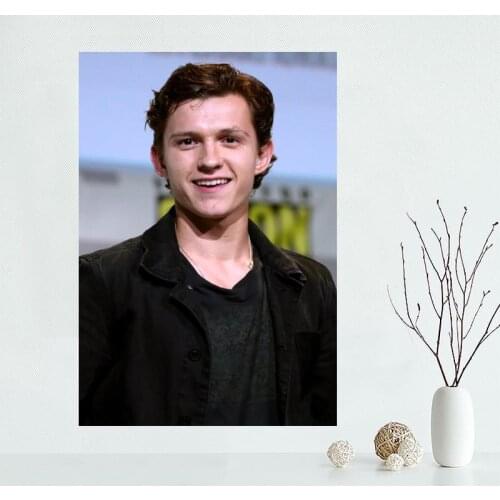 2020 New Product Tom Holland Poster Custom Satin Poster Print Cloth Fabric Wall Poster Print Silk Fabric Print Poster