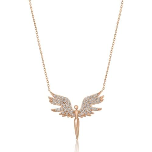 925 sterling Michael Angel Silver Custom Necklace Zircon Shiny Stone Tarnish design Accessories Hot Women 'S Chain