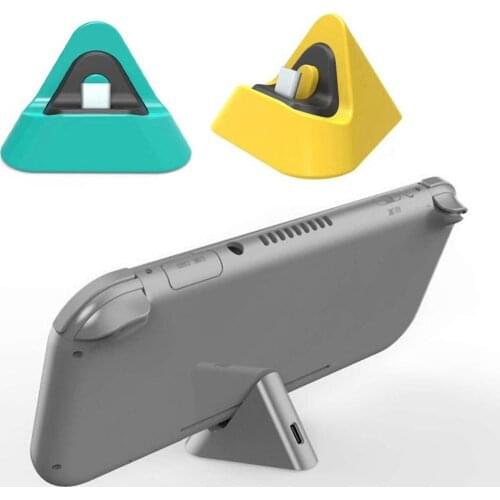 Portable Type-C Charging Stand Dock Station Triangle Charger Portable Stable Charging Dock for NS Switch/Switch Lite Host