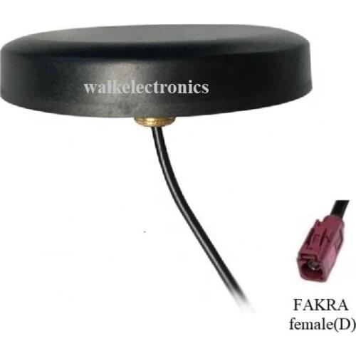 FAKRA female straight RG174 cable roof mount 4g lte Antenna, high gain 4g lte car antenna, outdoor lte 4g antenna