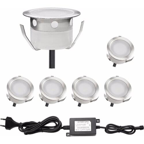 QACA Underground Lamp LED Deck Lights Recessed Stair Light IP67 Outdoor Garden Landscape Luminaire B105-6