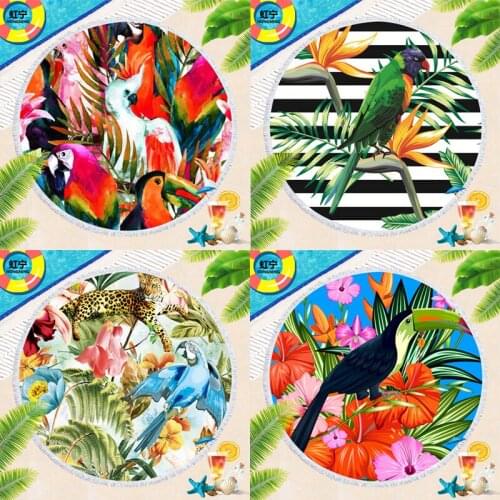 Toucan parrot print strandlaken luxury beach towel Large beach towel Towel beach Beach mat Bath towel microfiber towel For home
