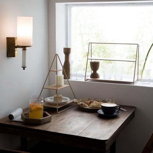 Champagne Gold Three 3 Tier Home Storage Racks for Home Organizer Metal Storage Holder for Tableware Candle Flower Holder