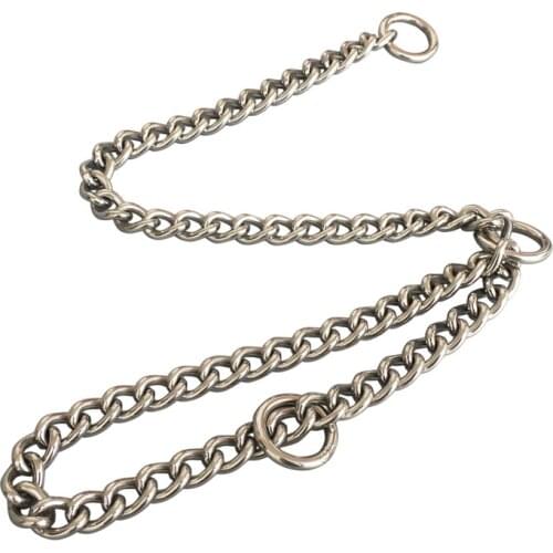2 Pieces Per Bag Stainless Steel Chain For Pet 62cm Length Dog collar Lead Chain Welded